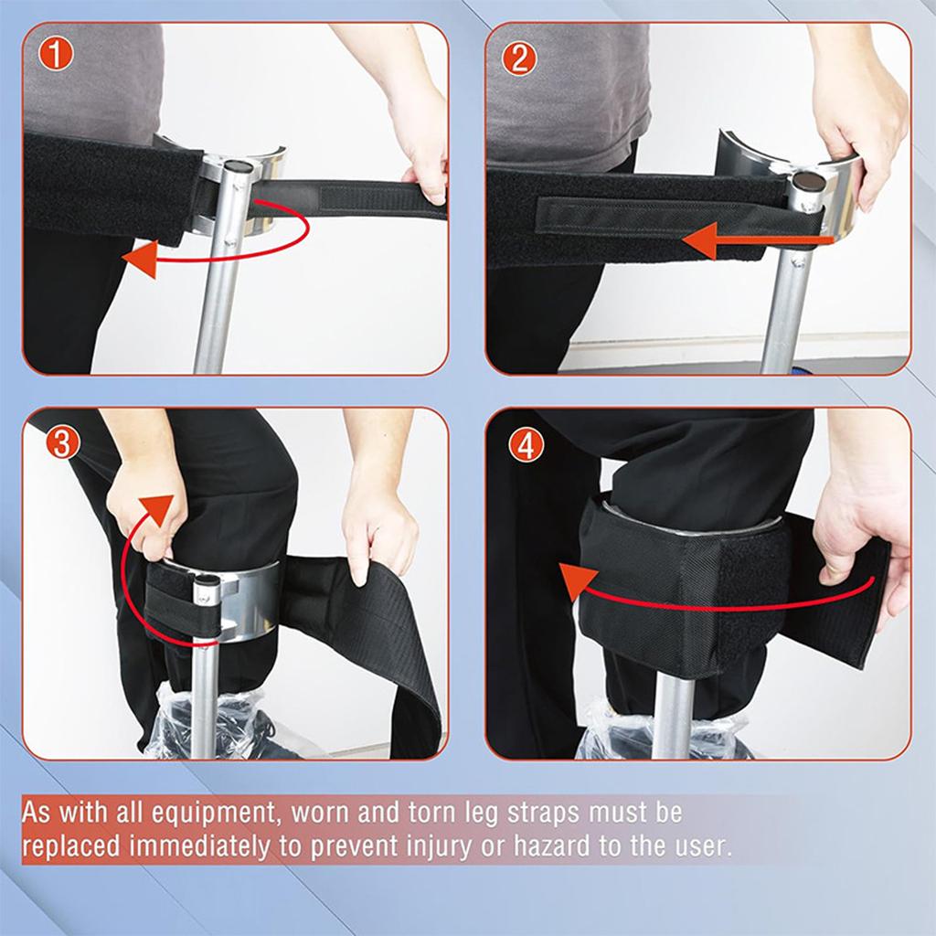Adjustable drywall stilts sling New thick-padded stilts with leg straps are suitable for various single-legged stilts