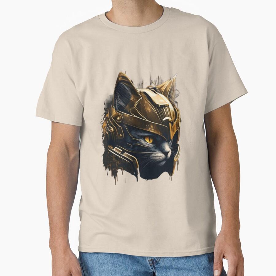 Cat Spartan Strong  Street Cats Spartan Warrior Helmet Ancient Greece This Is Sparta T Shirt for Men Large Size Adult Tops S-6XL