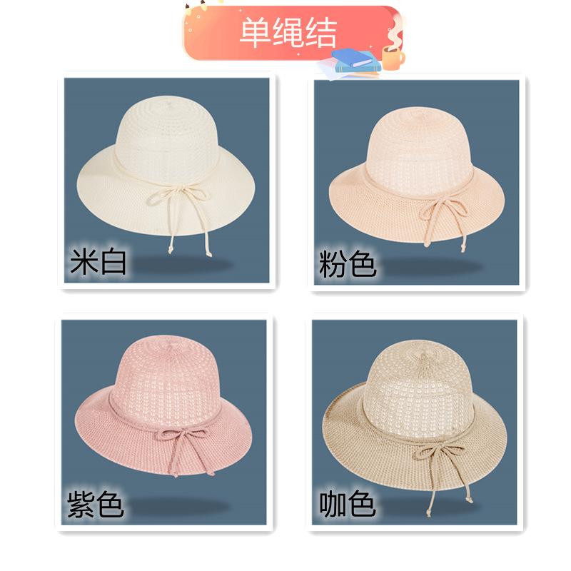 Gift Hats Are Hot-selling In Summer, New Peach Hats, Lafite Straw Hats, Mother's Sunscreen Hats, Sun Hats, Spotted Streamers.