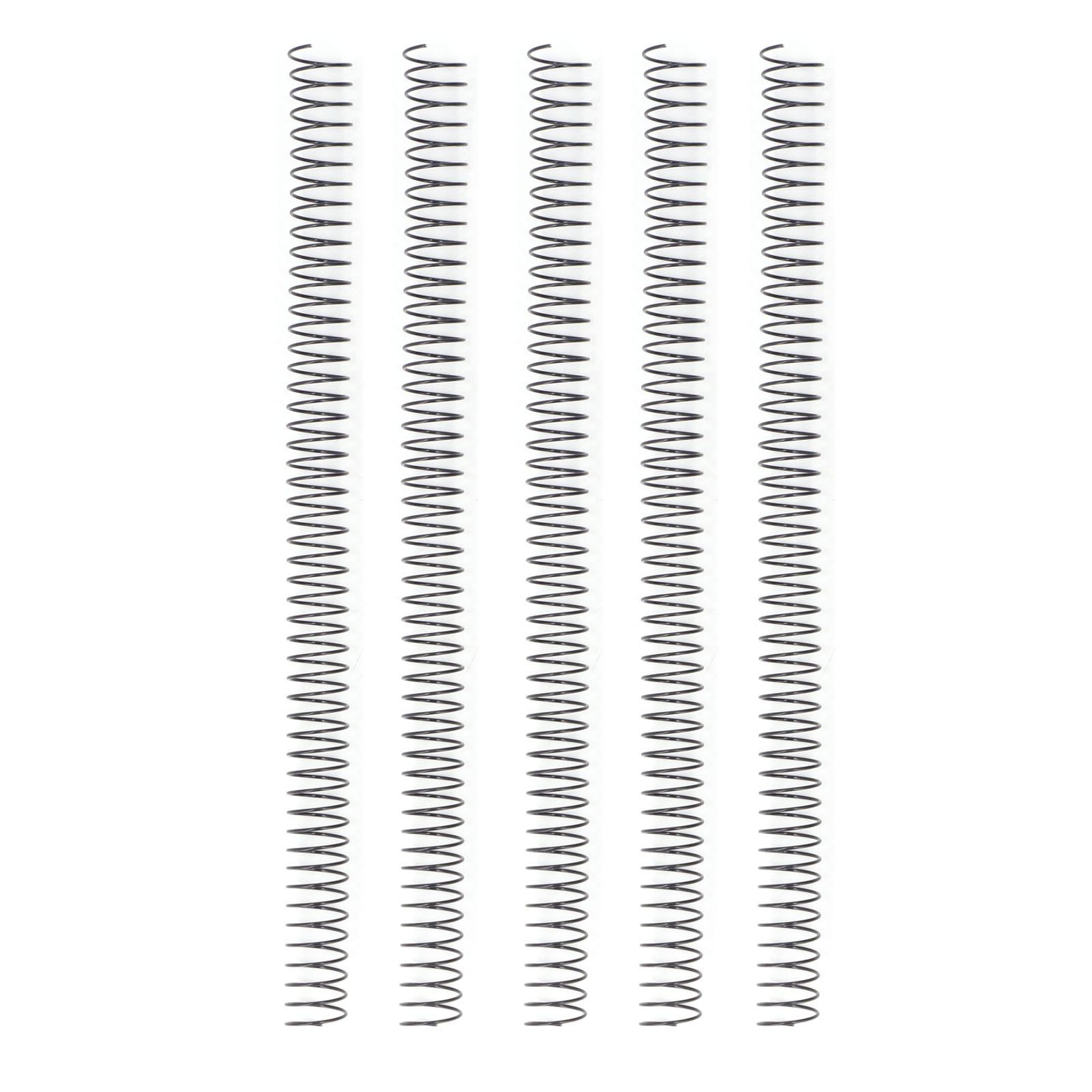 

100Pcs Metal Spiral Binding Coils 19mm Diameter 48 Teeth 4:1 Pitch 170 Sheet Capacity Binding Spirals for Paper