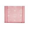 MCM Visetos Pink Leather Mini Tote Bag with Detachable Strap for Daily & Travel Use