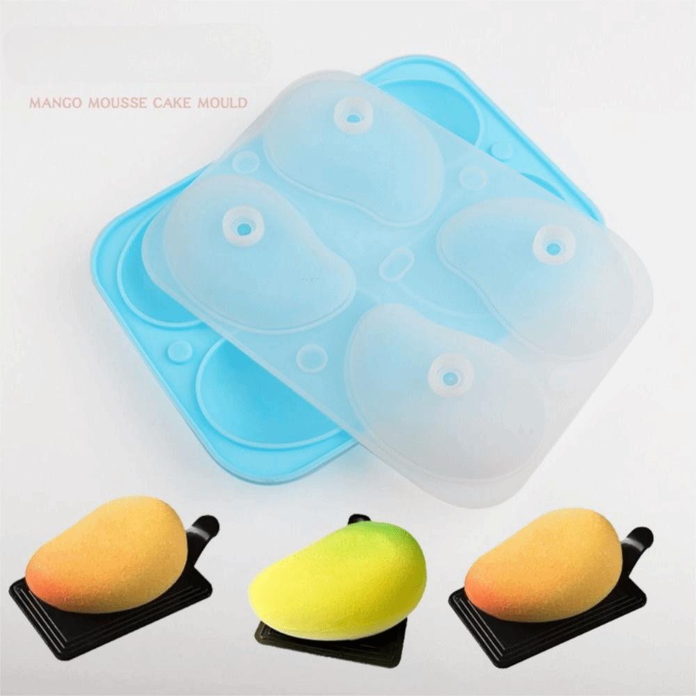 with 2 Funnels Fruit Pudding Mango Molds Silicone Decoration Mould Supplies  Baking Pastry