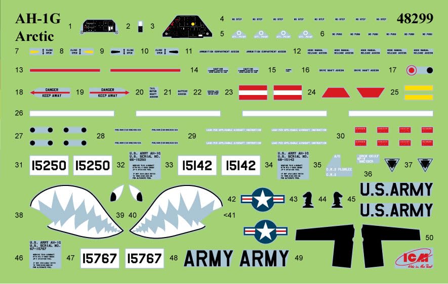 ICM Scale Army Arctic Cobra Plastic Model Kit 48299 1/48 U.S. AH-1G