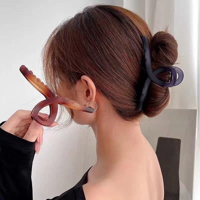 Vintage Kreuz Haar Clip Mode Große Haarspange Krabbe Haar Krallen Bad Clip Haarnadeln Für Frauen Mädchen Klaue Clip Haar zubehör Neue