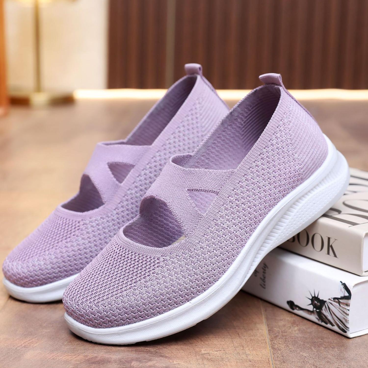 Женская спортивная обувь большого размера с дышащими нескользящими вставками и полиуретановой подошвой 40 1163₽