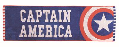 Marushin Sports Towel Marvel Captain America Blue and Red Star 34x110cm (Product Code: 2505012200)