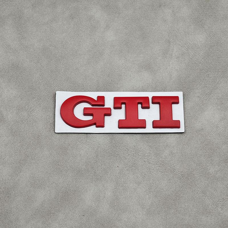 Nuevo emblema GTI de metal 3D para Volkswagen VW (modelo 2026) para maletero trasero. Compatible con Volkswagen VW Golf 4, 5, 6, 7, 8, Polo, Jetta, Tiguan y Pass.