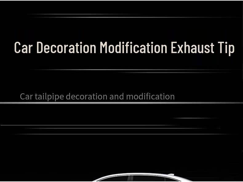 BMW Tailpipe Decoration: Stainless Steel Exhaust Modifications for 1 Series, 3 Series, X1, M2, M3, M4, MP