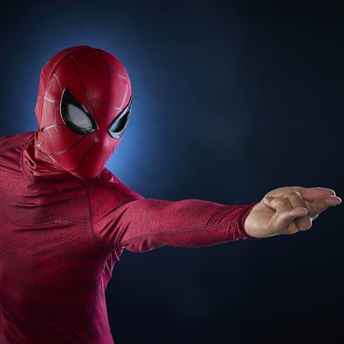 Hasbro Marvel Legends Serie „Spider-Man“: "Homecoming" Gesichtswechselnde Elektronische Maske, Premium Interaktive Rollenspielausrüstung (Erwachsene) G0633 Authentisch