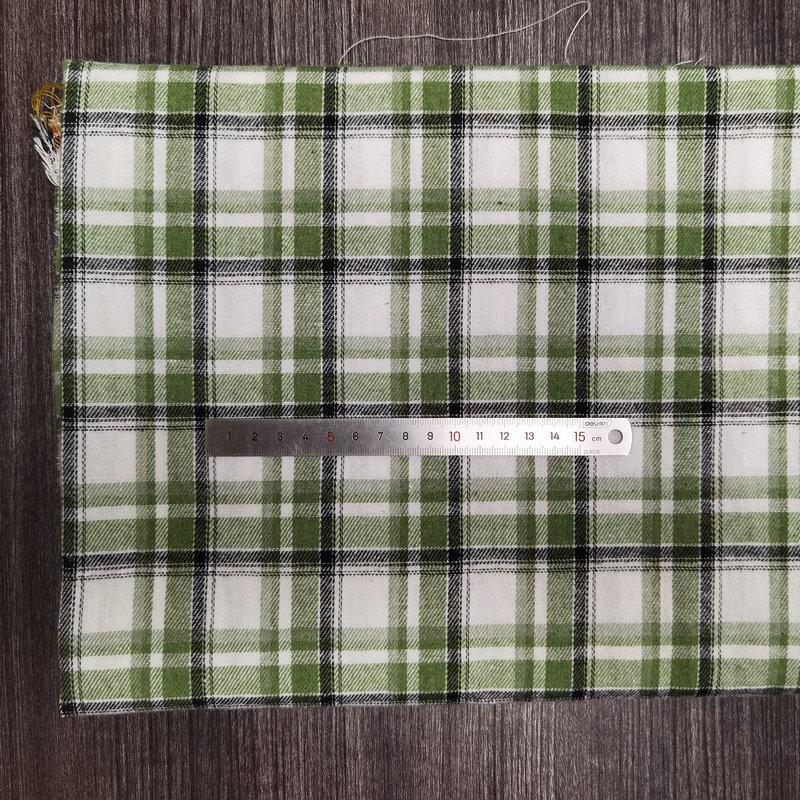 Nueva llegada: Tejido de Algodón Cepillado a Cuadros para Ropa Infantil y de Mujer - Tejido de Franela Jacquard Teñido en Hilo de Poliéster-Algodón.