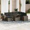 VidaXL Garden Lounge Set 8 Pcs with Grey Cushions Wicker 3275320