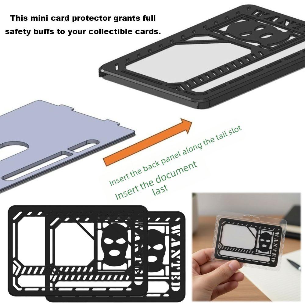 Sturdy ID Card Protection Case Anti-folding Card Protective Sleeve ID Card Holder Card Player