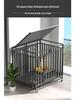 Extra Thick Dog Cage with Toilet for Large Breeds: Golden Retriever, Samoyed, Border Collie, Labrador
