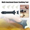 3 In 1 Sealant Angle Scraper Spatula Silicone Grout Caulk Floor Seam Glass Glue Remover Home Removal Tool Kit