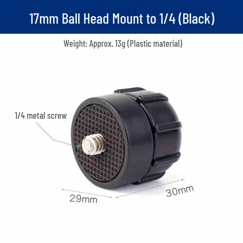 17mm Universal Ball Head Phone & Tablet Stand with Clip for Live Broadcasts