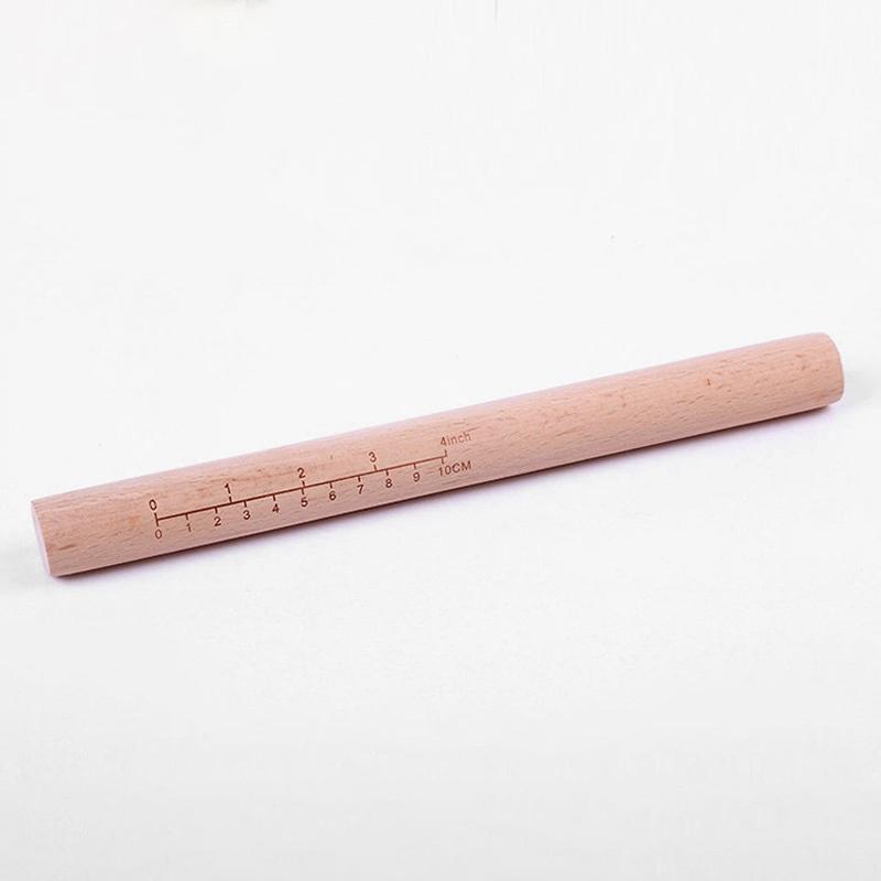 Rolling Pin With Graduations, Pizza Rolling Pin, Wooden Rolling Pin For Home Use, Baking Tool, Kitchen Utensils A