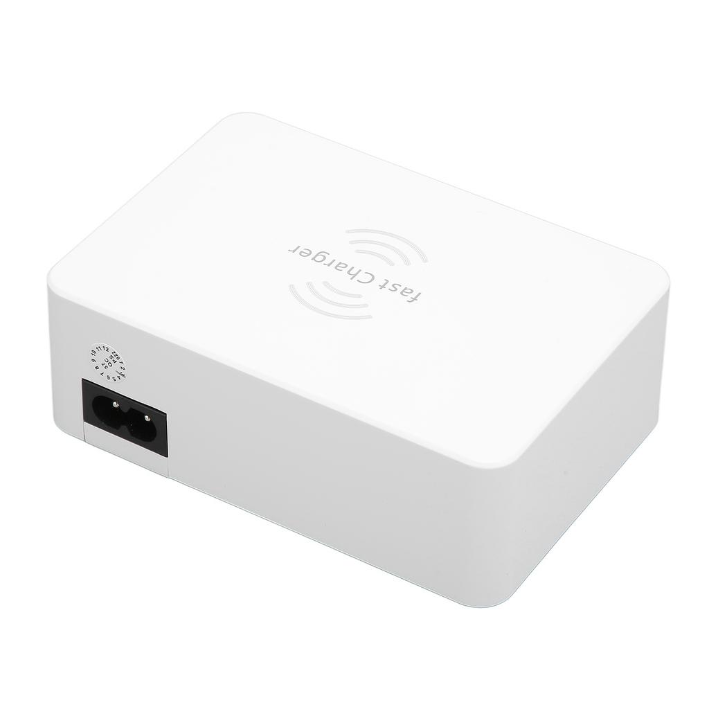 WLX‑818F Drahtloses Smart USB Display Ladegerät 6 Port 50W Schnelllader mit LED-Anzeige