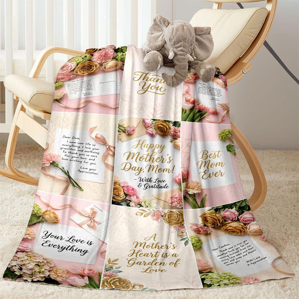 Mother's Love And Sunshine Blanket Suitable for Sofas,travel, Living Rooms Also a Good Gift for Friends and Family Suitable for All Seasons.