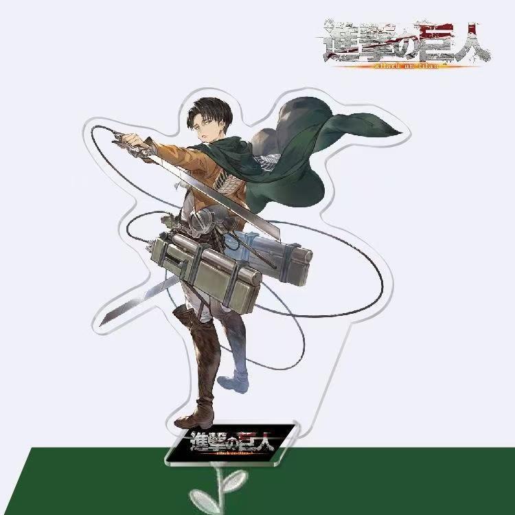 Attack on Titan Eren & Sasha Acrylic Standee, 16cm Large Anime Figure, Double-Sided Film Desktop Decoration, Shingeki no Kyojin Collectible Gift