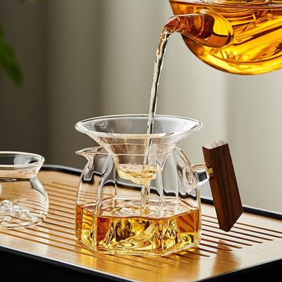 Transparent Glass Tea Strainer Tea Maker Tea Filter Tea Water Separator Filter Screen Tea Set Accessories