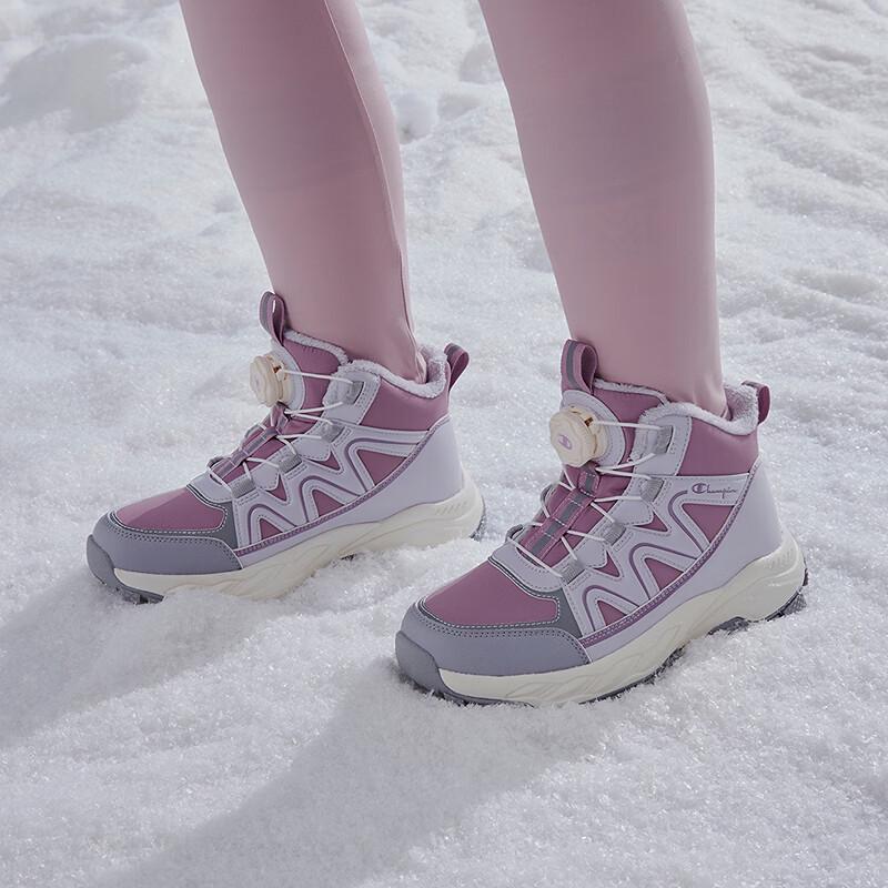 Champion Kids Mid-Cut Fleece-Lined Snow Boots 32