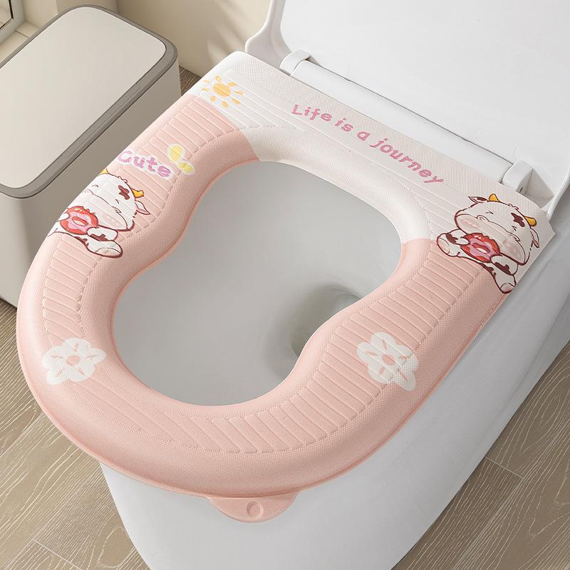 

Toilet seat cushion household toilet large 8-shaped four-season waterproof Eva gourd-shaped waterproof pad