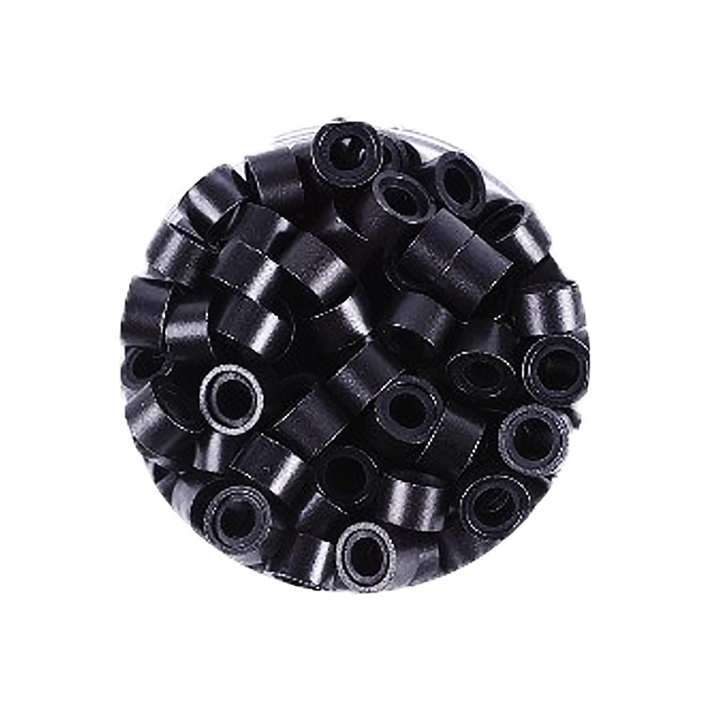5030 Keratin Silicone Micro Rings with Laser Gold Thread for Invisible Hair Extensions - Clip & Tool Bottled Set