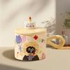Cute Cat Birthday Gift Mug High Value Gift Box for Office Girl Water Cup for Best Friend Souvenir