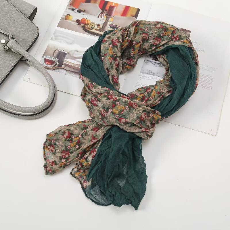 

Lightweight Linen Cotton Scarf Soft Breathable Fabric Stylish Design Suitable for Year-Round Use Comfortable Texture and Durable Material One size