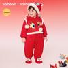 Balabala Newborn Padded Red New Year Romper