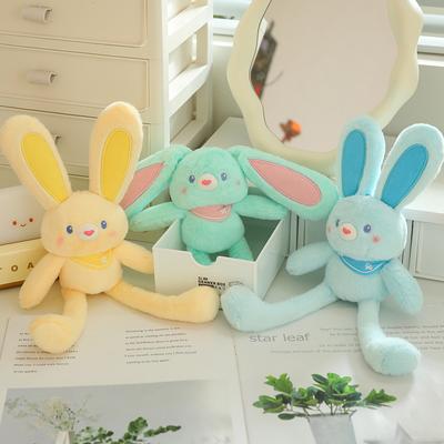 Bunny Stuffed Animal Plush Toy Rabbit Fur Keychain Soft Cute Accessories Key Chain Gift for Women Girls Kids Car Decoration