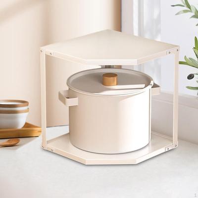 Shelf Pantry Organizer Cookware Holder Carbon Steel Bathroom Storage Rack