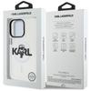 Karl Lagerfeld IML Karl Sketch Logo MagSafe Case for iPhone 16 Pro Clear