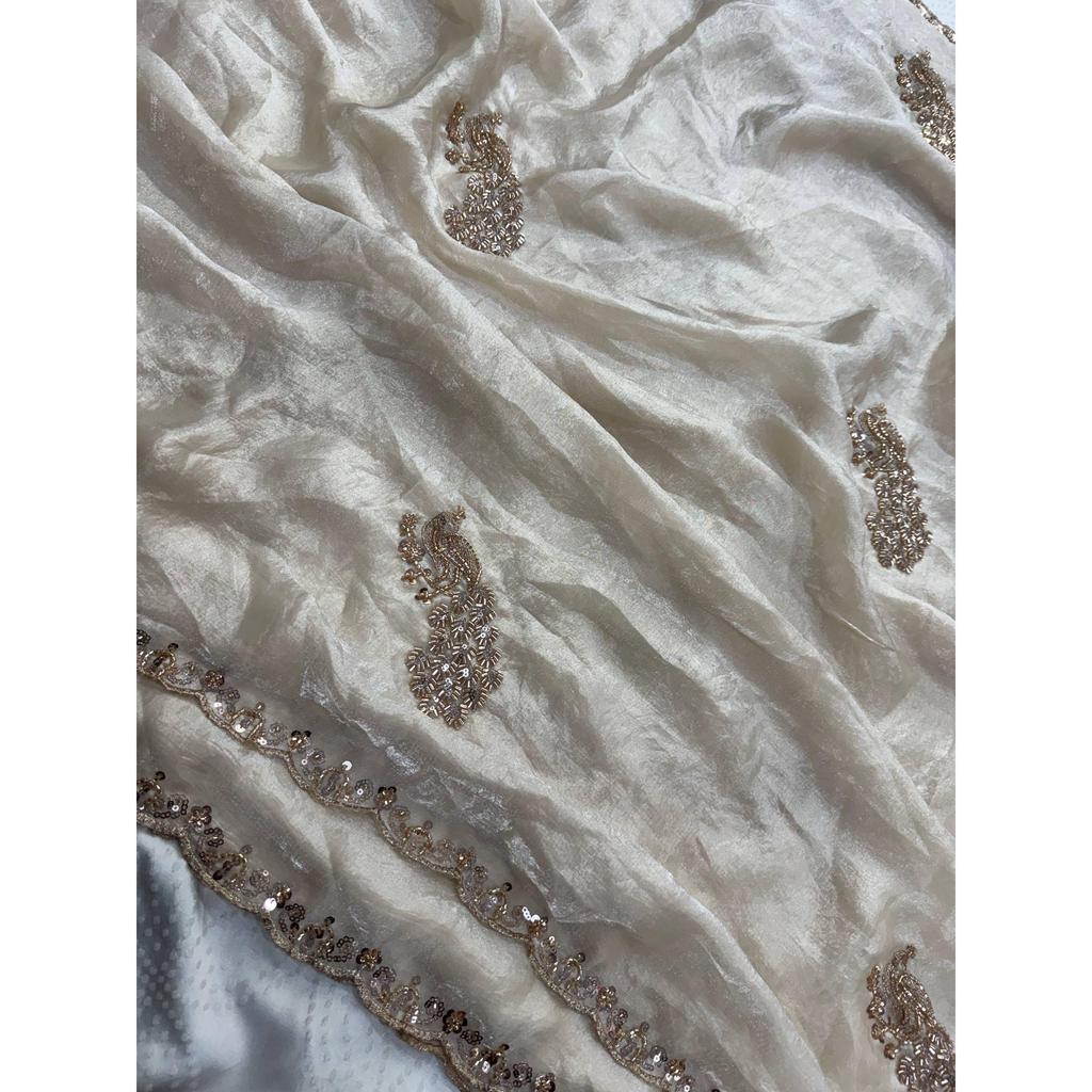 Premium Wedding Wear Embroidered Saree