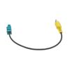1pcs For Mercedes-Benz Rear View Camera Adapter Cable Fakra to RCA Connector Reversing Line Car Rear Sight Conversion Wire