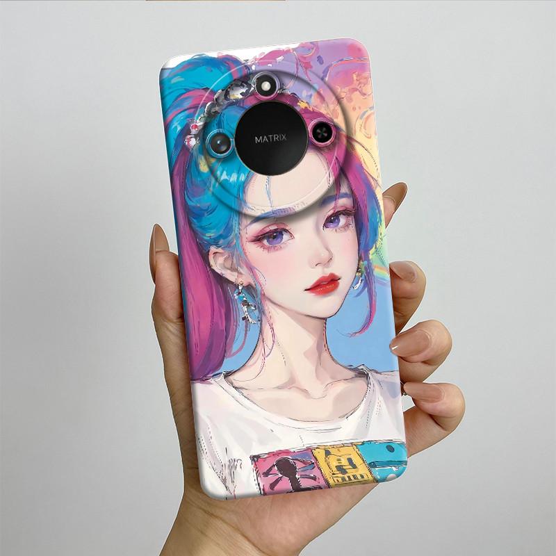 For Honor X9C Smart Phone Case X9cSmart Soft Silicone Funda Sweet Painted Fashion Cartoon Protective Capa Lovely Printing Cover