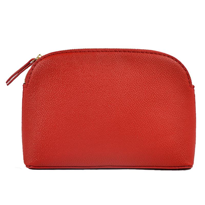 Cosmetic Bag High-end Textured Leather Shell Exquisite Dinner Portable Storage Cosmetic Bag