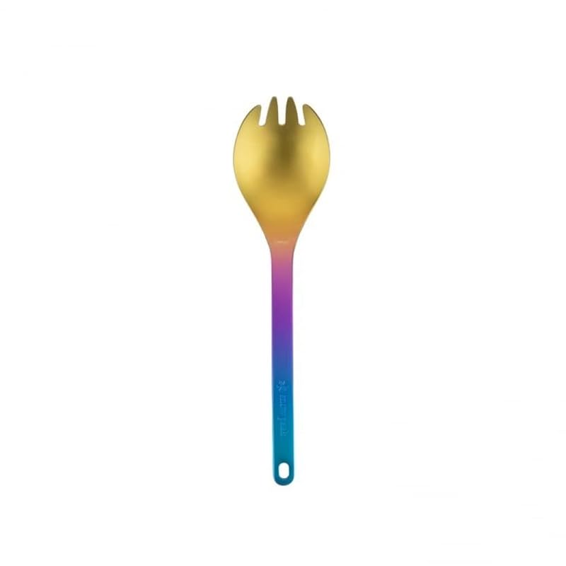 

Snow Peak [2022 snow peak festival spring] titanium split spoon rainbow FES-404 camp cooking cutlery snow peak