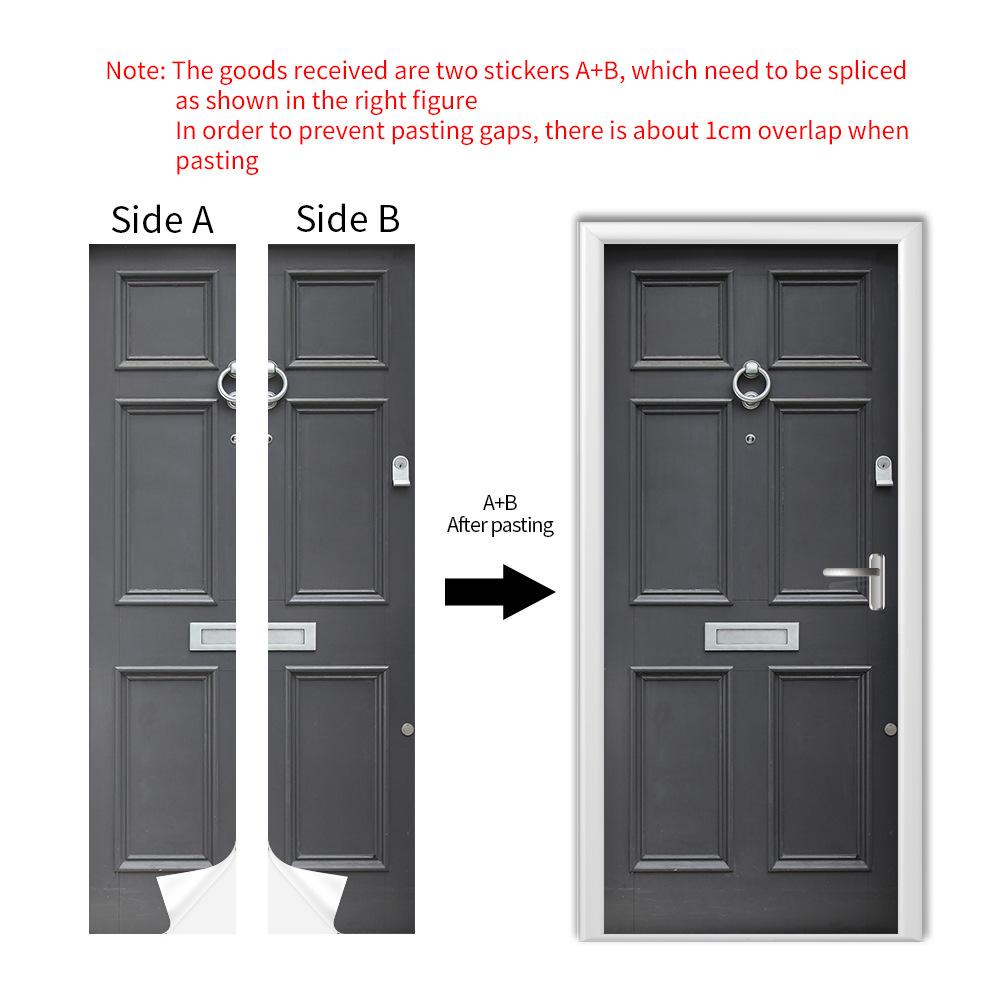 Cross-Border Self-Adhesive Removable Door & Wall Sticker for Rental Room Renovation.