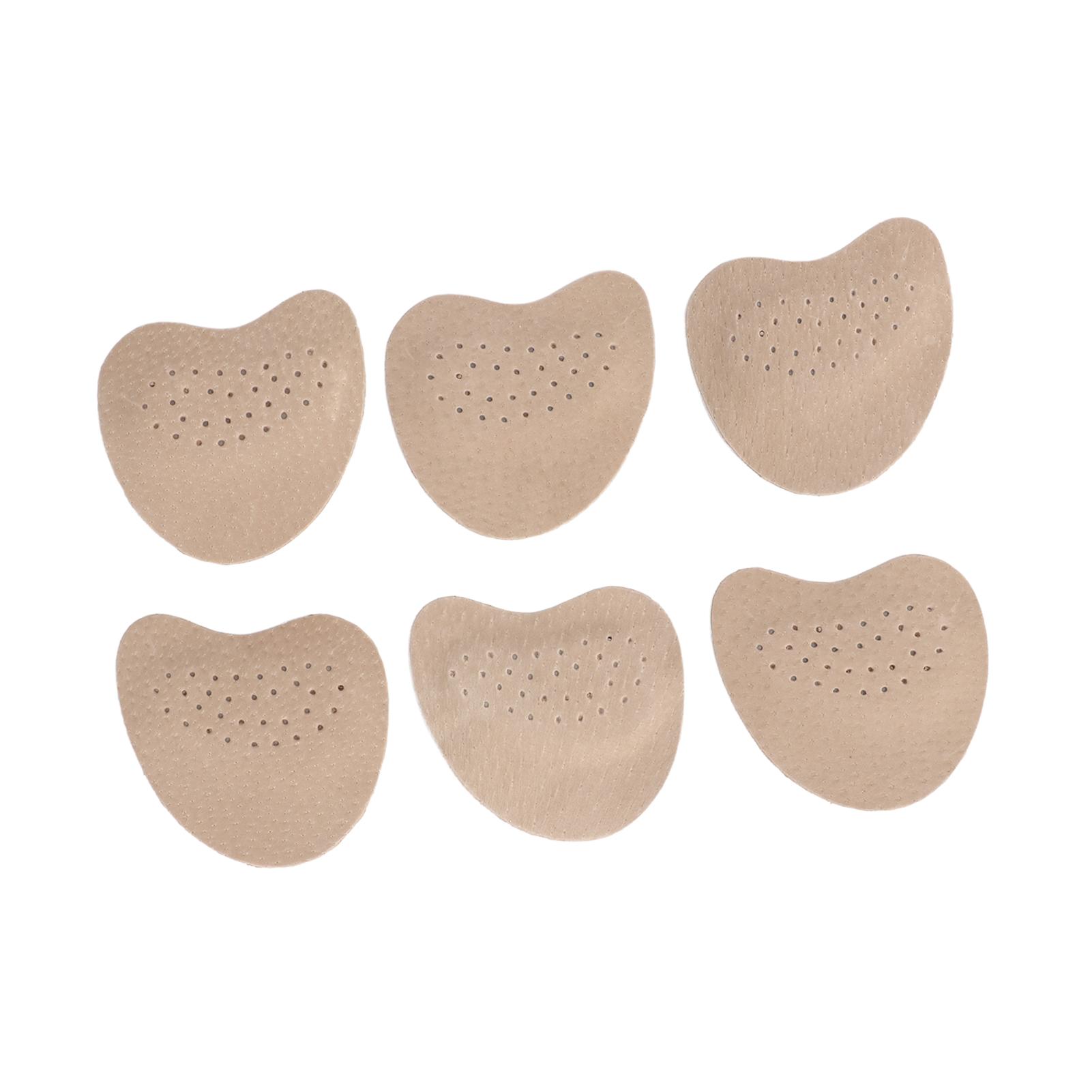 

6 шт. наполнитель для обуви, впитывающий пот, самоклеящийся, вставка для высокого каблука, летний абрикосовый