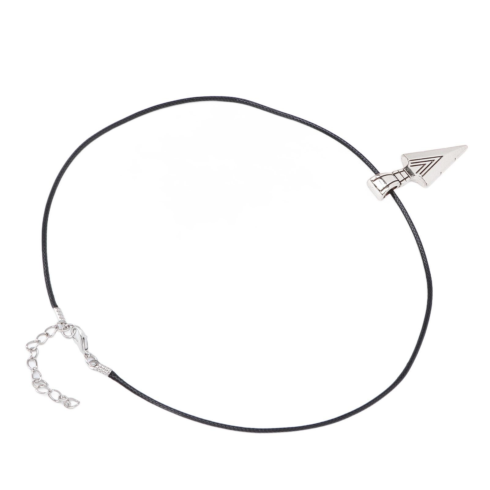 

Necklace Alloy Simple Fashionable Arrowhead Pendant Men Necklace Jewelry for Birthday PartySilver