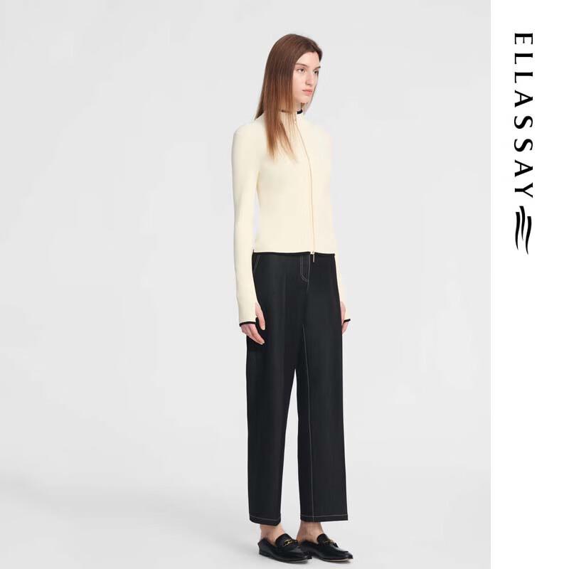 ELLASSAY Women's Slim-Fit Stand-Collar Knit Sweater EWE353M01400