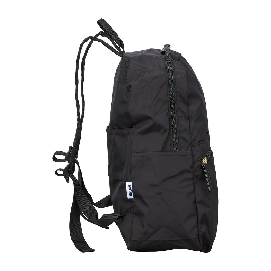 Moomin Faltrucksack mit Aufbewahrungstasche H0130 MC35.Schwarz Mein und Moomin