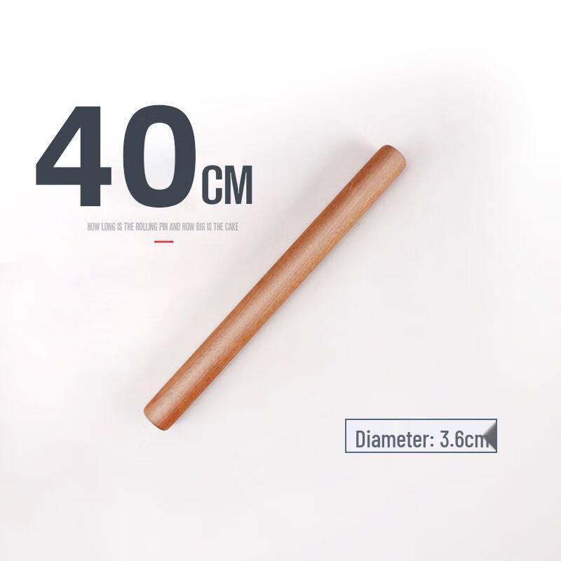 Household No-Paint Wooden Rolling Pin