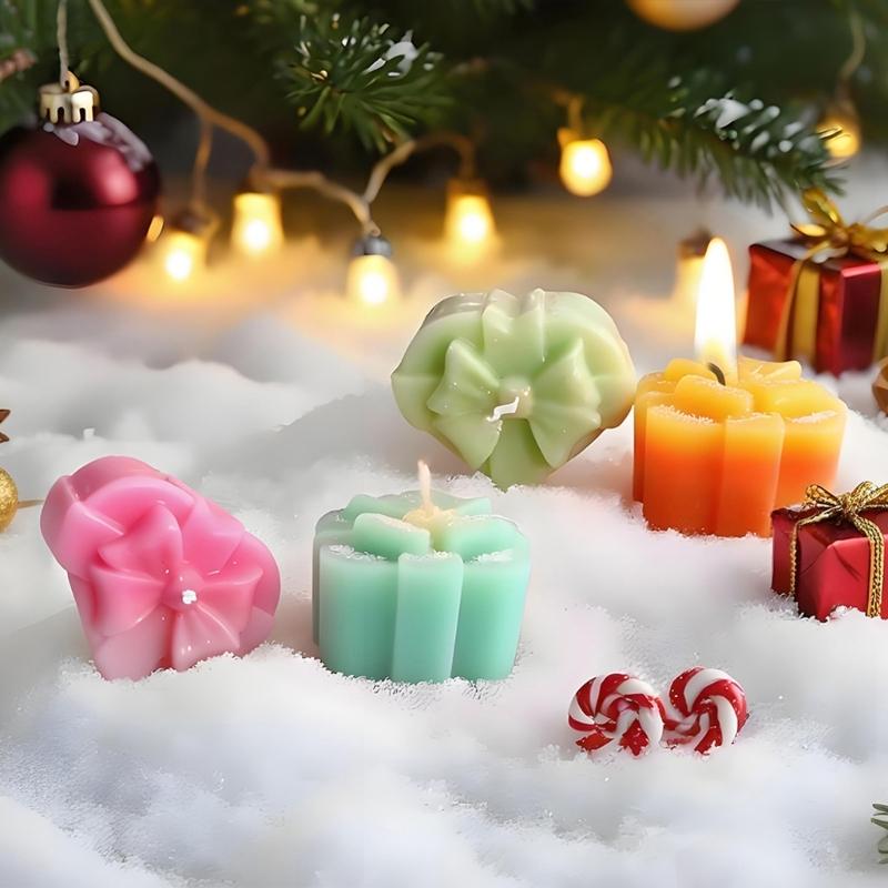 Food Grade Silicone Candle Mould Heart Shape Gift Box Designs for Festive Projects and Home Decoration