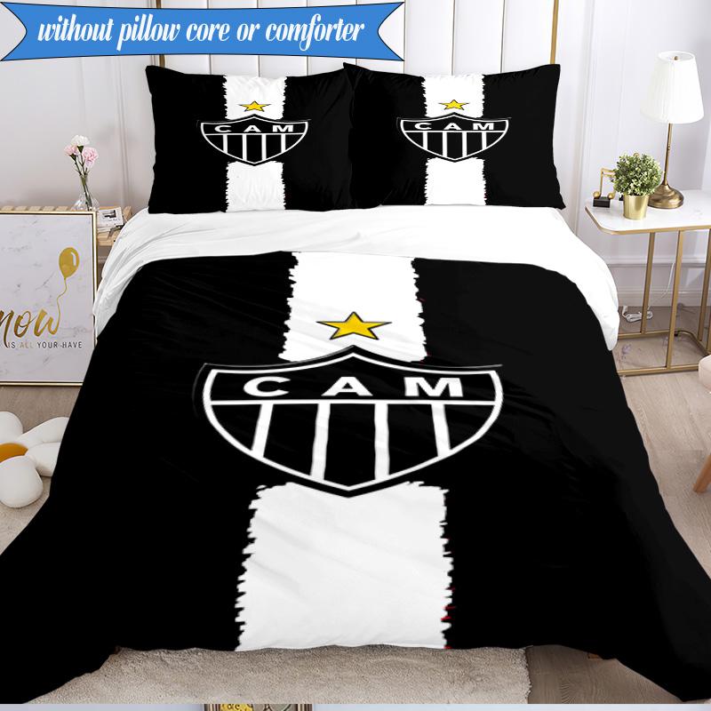 3PCS Love For Atlético Printed Soft Bedding Set,Including 1pc Duvet Cover And 2pcs Pillowcases Perfect for Bedroom, Dormitory, Fan Gift