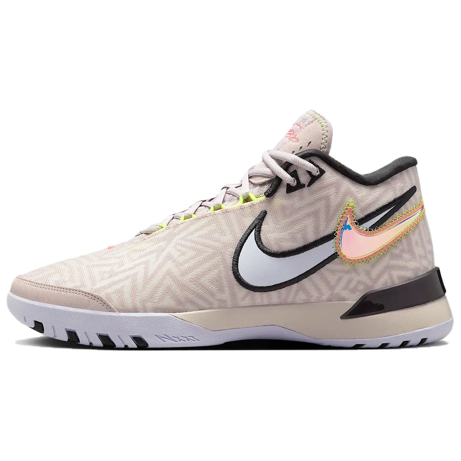 

Nike LeBron NXXT Genisus Anti Slip Wear Resistant Mid Top Basketball Shoes Men s Khaki Sneakers HF0711-005 38.5 хаки