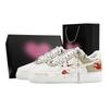 Air Force 1 Galloping Mountains And Rivers, Heart Box Leather Breathable Low Top Skateboard Shoes Men's Ecru IQ1119-011(Team529--)