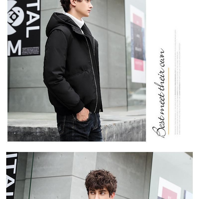 New Men's Short Down Jacket Couple Jacket Student Jacket Korean Version Casual Cold Protection and Warmth Trend