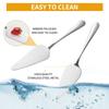 2PCS Stainless Steel Pizza Knife Wedding Birthday Potluck Cake Knife Shovel Baking Set Cut Toast Serrated Bread Knife